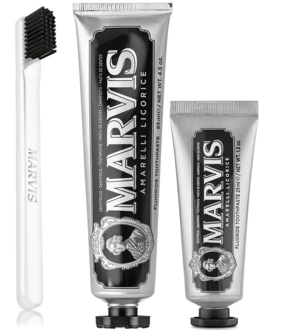 Marvis Amarelli Mint 3'lü 85 ml + 25 ml + Marvis Yumuşak Diş Fırçası ürün görseli 1