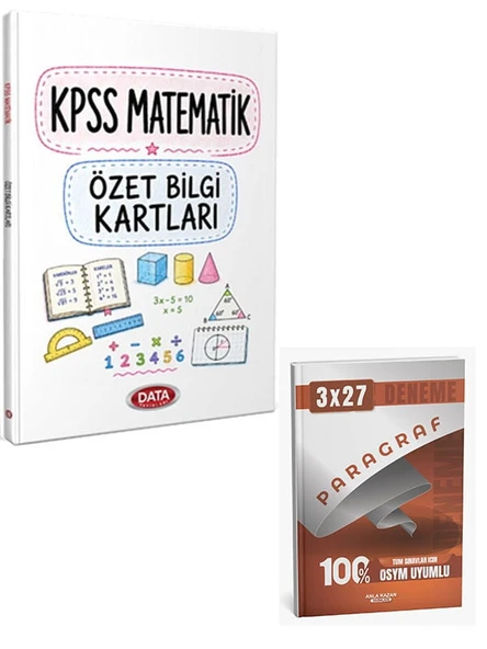 Data 2027 KPSS Matematik Özet Bilgi Kartları+Anla Kazan Paragraf Deneme ürün görseli 1