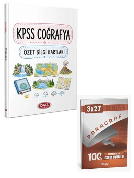 Data 2027 KPSS Coğrafya Özet Bilgi Kartları+Anla Kazan Paragraf Deneme ürün görseli 1
