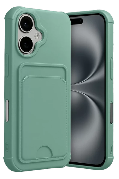 Newface Apple iPhone 17 Kelvin Kartvizitli Silikon - Açık Yeşil ürün görseli 1