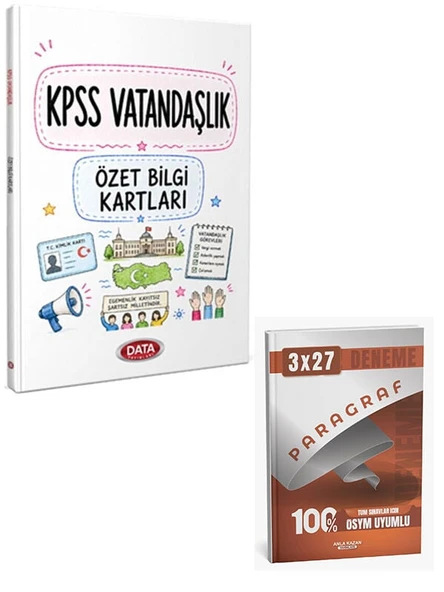 Data 2027 KPSS Vatandaşlık Özet Bilgi Kartları+Anla Kazan Paragraf Deneme ürün görseli 1