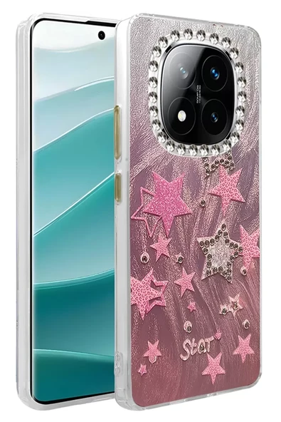 Newface Xiaomi Redmi Note 14 Pro 4G Kılıf Blade Aynalı Desenli Kapak - Desen 7 ürün görseli 1