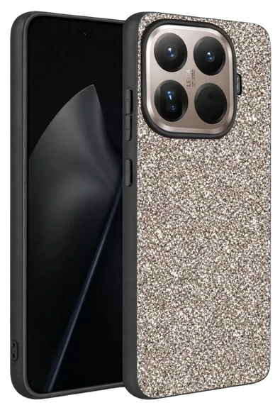 Onegif Xiaomi Mi 15T Pro Bright Simli Kapak - Gümüş ürün görseli 1
