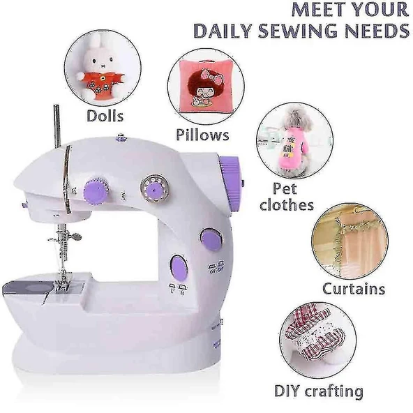 Mini Ev Dikiş Makinesi Pedallı Sewing Machine - Resim 2
