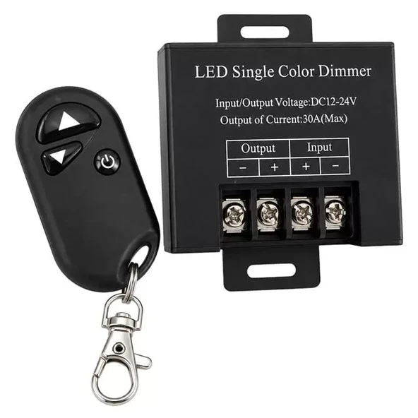 Pm-37845 12V-24V 30A Tek Renk Şerit Led Dimmer Rf Uzaktan Kumandalı ürün görseli 1