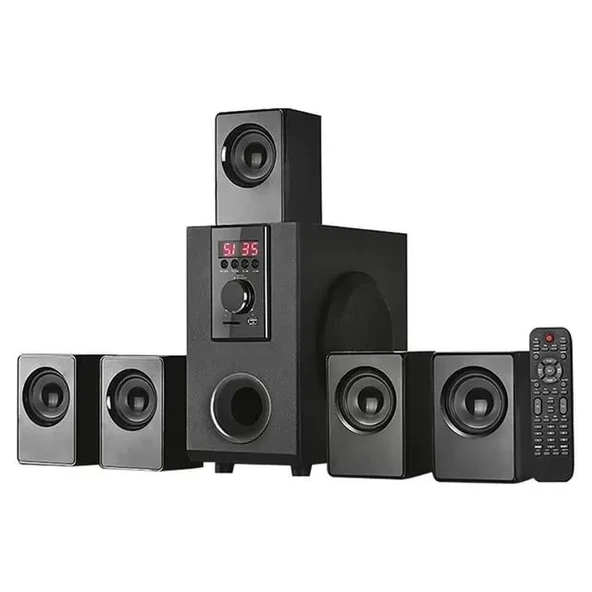 Md-505 5+1 Usb - Sd - Fm Destekli Bluetooth Hoparlör ürün görseli 1
