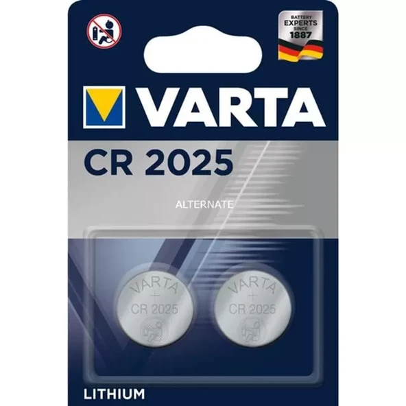 Cr 2025 3 Volt Lityum Pil 2'Li ürün görseli 1
