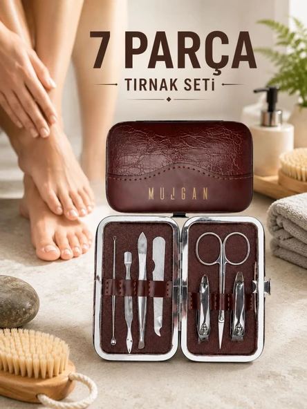7 Parça Çelik Manikür Pedikür Seti ürün görseli 1