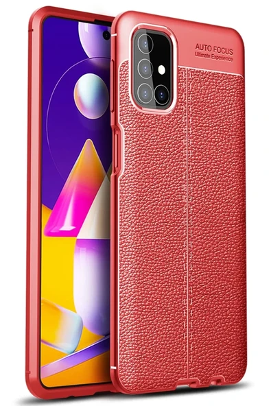 Newface Samsung Galaxy M31S Kılıf Auto Focus Kapak - Kırmızı ürün görseli 1