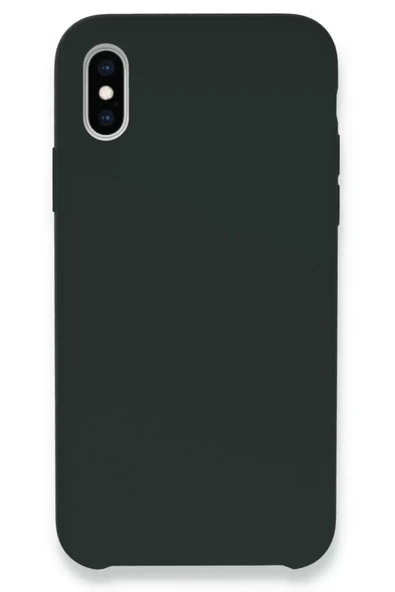 Newface Apple iPhone XS Max Kılıf Lansman Legant Silikon - Koyu Yeşil ürün görseli 1