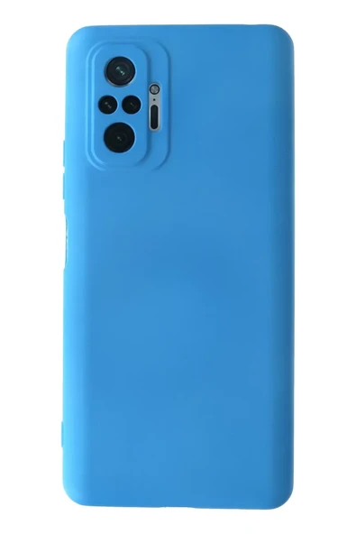 Newface Xiaomi Redmi Note 10 Pro Kılıf Nano içi Kadife Silikon - Mavi ürün görseli 1