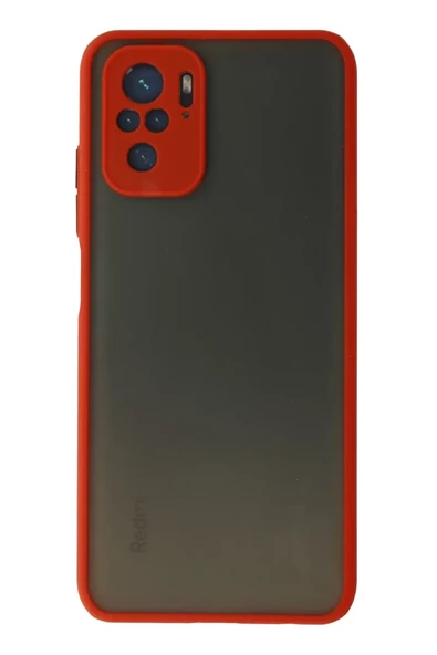 Newface Xiaomi Redmi Note 10 Kılıf Montreal Silikon Kapak - Kırmızı ürün görseli 1