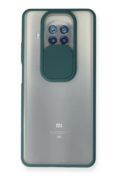 Newface Xiaomi Mi 10T Lite Kılıf Palm Buzlu Kamera Sürgülü Silikon - Yeşil ürün görseli 1