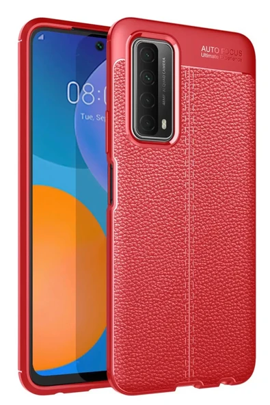 Newface Huawei P Smart 2021 Kılıf Auto Focus Kapak - Kırmızı ürün görseli 1