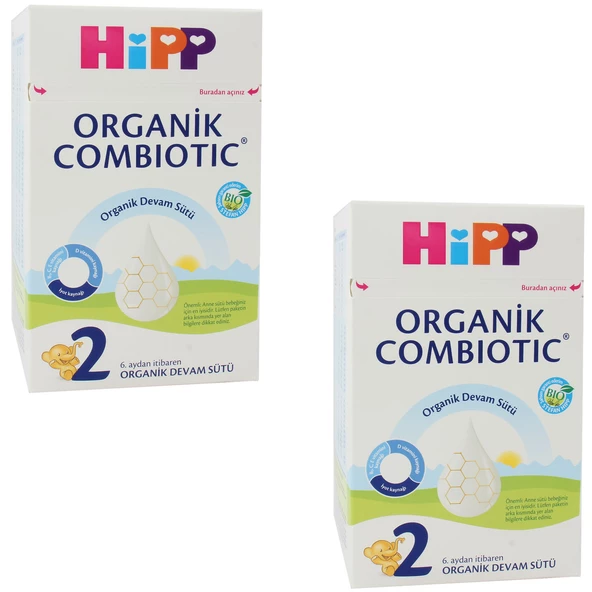 Hipp 2 Organik Combiotic Devam Sütü 800 gr 2 ADET ürün görseli 1