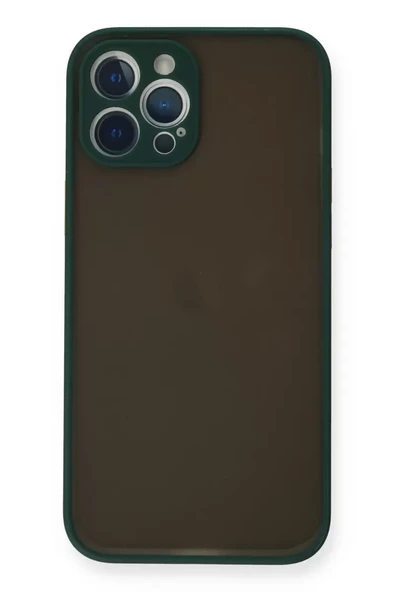 Newface Apple iPhone 12 Pro Max Kılıf Montreal Silikon Kapak - Yeşil ürün görseli 1