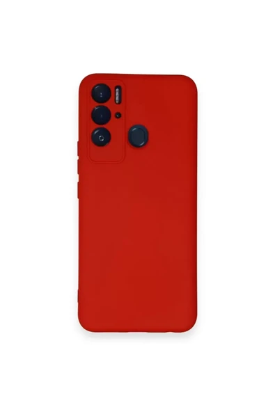 Newface Tecno Pova Neo Kılıf Nano içi Kadife Silikon - Kırmızı ürün görseli 1