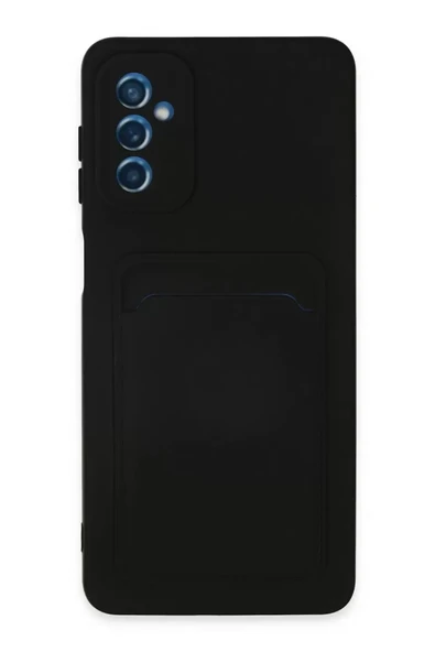 Newface Samsung Galaxy M52 5G Kılıf Kelvin Kartvizitli Silikon - Siyah ürün görseli 1