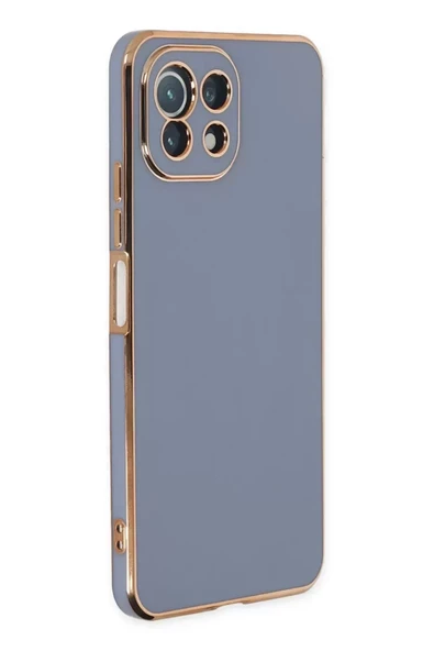 Newface Xiaomi Mİ 11 Lite Kılıf Volet Silikon - Mavi ürün görseli 1