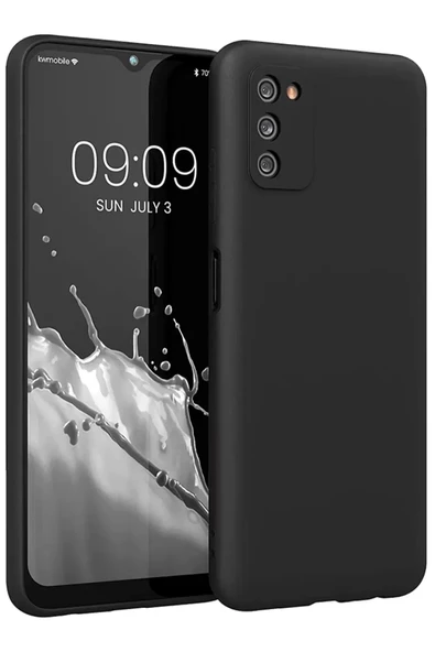 Newface Samsung Galaxy A03S Kılıf First Silikon - Siyah ürün görseli 1