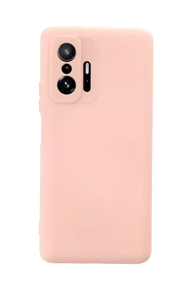 Newface Xiaomi Mi 11T Pro Kılıf Nano içi Kadife Silikon - Pudra ürün görseli 1