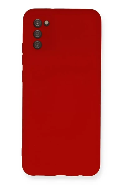 Newface Samsung Galaxy A03S Kılıf Nano içi Kadife Silikon - Kırmızı ürün görseli 1