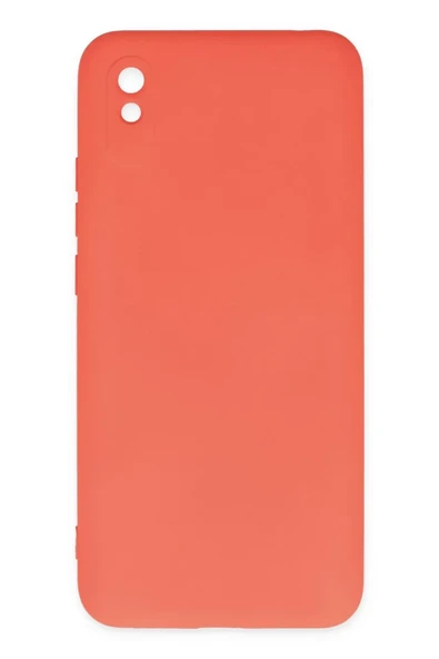 Newface Xiaomi Redmi 9A Kılıf Nano içi Kadife Silikon - Turuncu ürün görseli 1