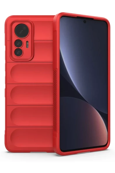 Newface Xiaomi Mi 12 Lite Kılıf Optimum Silikon - Kırmızı ürün görseli 1