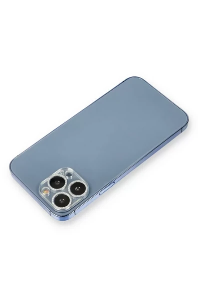 Newface Apple iPhone 12 Pro Shine Kamera Lens Koruma Cam - Gümüş ürün görseli 1