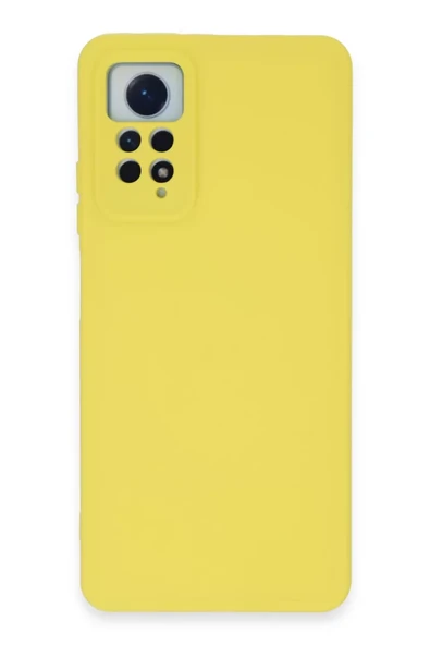 Newface Xiaomi Redmi Note 12 Pro 4G Kılıf Nano içi Kadife Silikon - Sarı ürün görseli 1