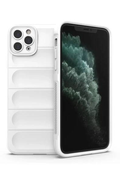Newface Apple iPhone 11 Pro Kılıf Optimum Silikon - Krem ürün görseli 1