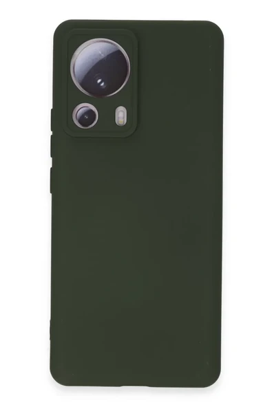 Newface Xiaomi Mi 13 Lite Kılıf Nano içi Kadife Silikon - Koyu Yeşil ürün görseli 1