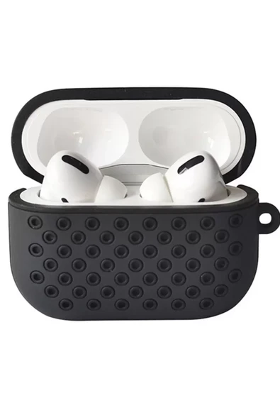 Newface Apple Airpods Pro 2 (2.nesil) Spor Delikli Kılıf - Siyah-Siyah ürün görseli 1