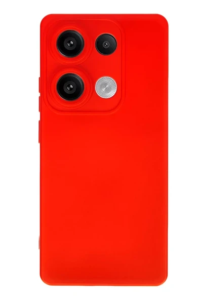 Newface Xiaomi Redmi Note 13 4G Kılıf Nano içi Kadife Silikon - Kırmızı ürün görseli 1
