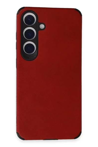 Newface Samsung Galaxy S24 Kılıf Loop Deri Silikon - Kırmızı ürün görseli 1