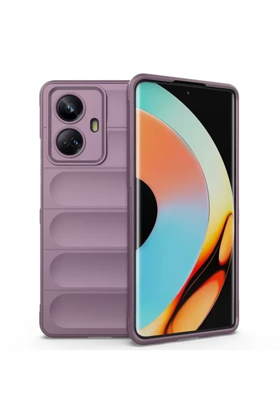 Newface Realme 10 Pro 5G Kılıf Optimum Silikon - Mor ürün görseli 1