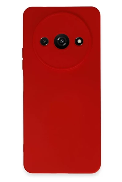 Newface Xiaomi Redmi A3 4G Kılıf Nano içi Kadife Silikon - Kırmızı ürün görseli 1