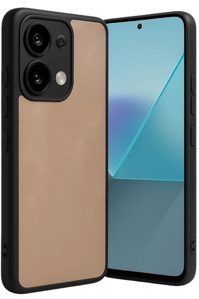 Newface Xiaomi Redmi Note 13 Pro 5G Kılıf Aras Deri Kapak - Pudra ürün görseli 1