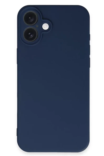 Newface Apple iPhone 16 Kılıf First Silikon - Lacivert - Resim 3