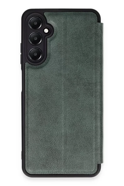 Newface Samsung Galaxy A05S Kılıf Flip Cover - Koyu Yeşil ürün görseli 1