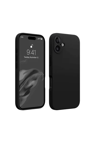 Newface Apple iPhone 16 Kılıf First Silikon - Siyah ürün görseli 1