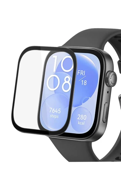 Newface Huawei Watch Fit 3 Polymer Nano Ekran Koruyucu - Şeffaf ürün görseli 1
