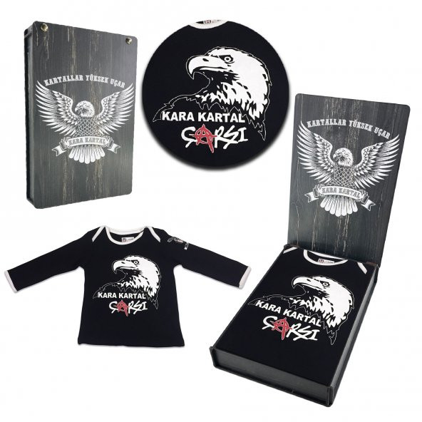 Beşiktaş Orijinal Lisanslı Çocuk Sweat Özel Ahşap Kutulu ürün görseli 1