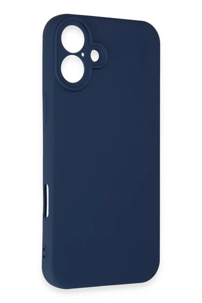Newface Apple iPhone 16 Kılıf First Silikon - Lacivert - Resim 2