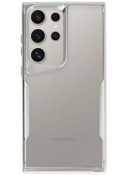 Newface Samsung Galaxy S24 Ultra Kılıf Boyi Silikon Kapak - Gümüş ürün görseli 1