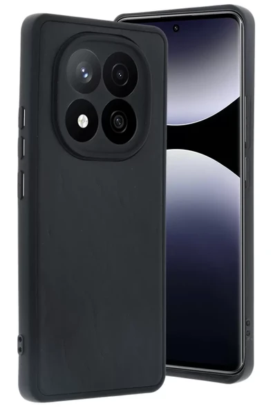 Newface Xiaomi Redmi Note 14 Pro 4G Kılıf Aras Deri Kapak - Siyah ürün görseli 1