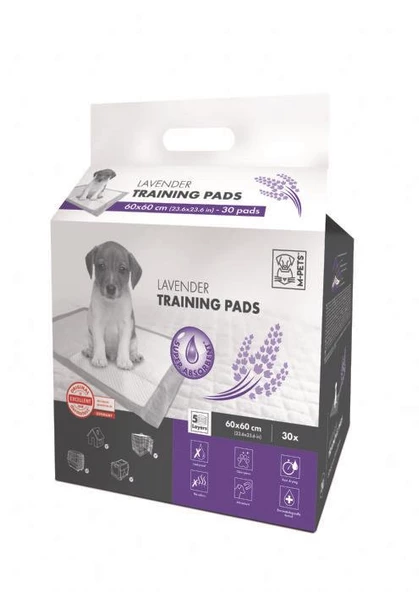 10162310 M-PETS  LAVANTALI KÖPEK ÇİŞ EĞİTİM PEDİ 60X60CM 30LU ürün görseli 1