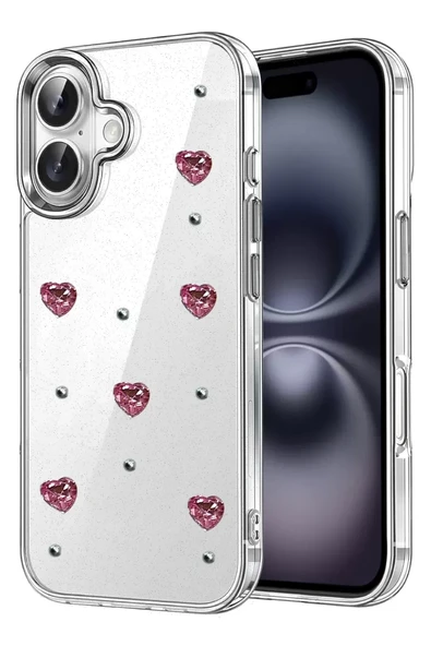 Newface Apple iPhone 16 Plus Fiyonk Desenli Kapak - Desen 3 ürün görseli 1