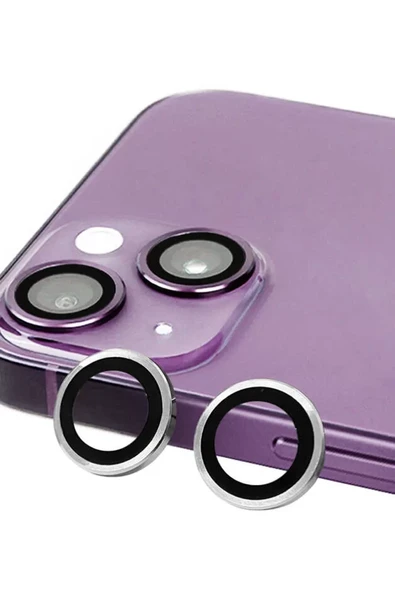Newface Apple iPhone 14 Plus Raze Metal Kamera Lens - Gümüş ürün görseli 1
