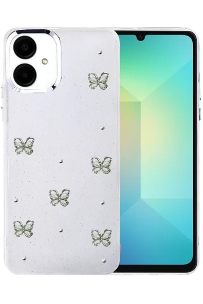 Newface Samsung Galaxy A06 Fiyonk Desenli Kapak - Desen 9 ürün görseli 1
